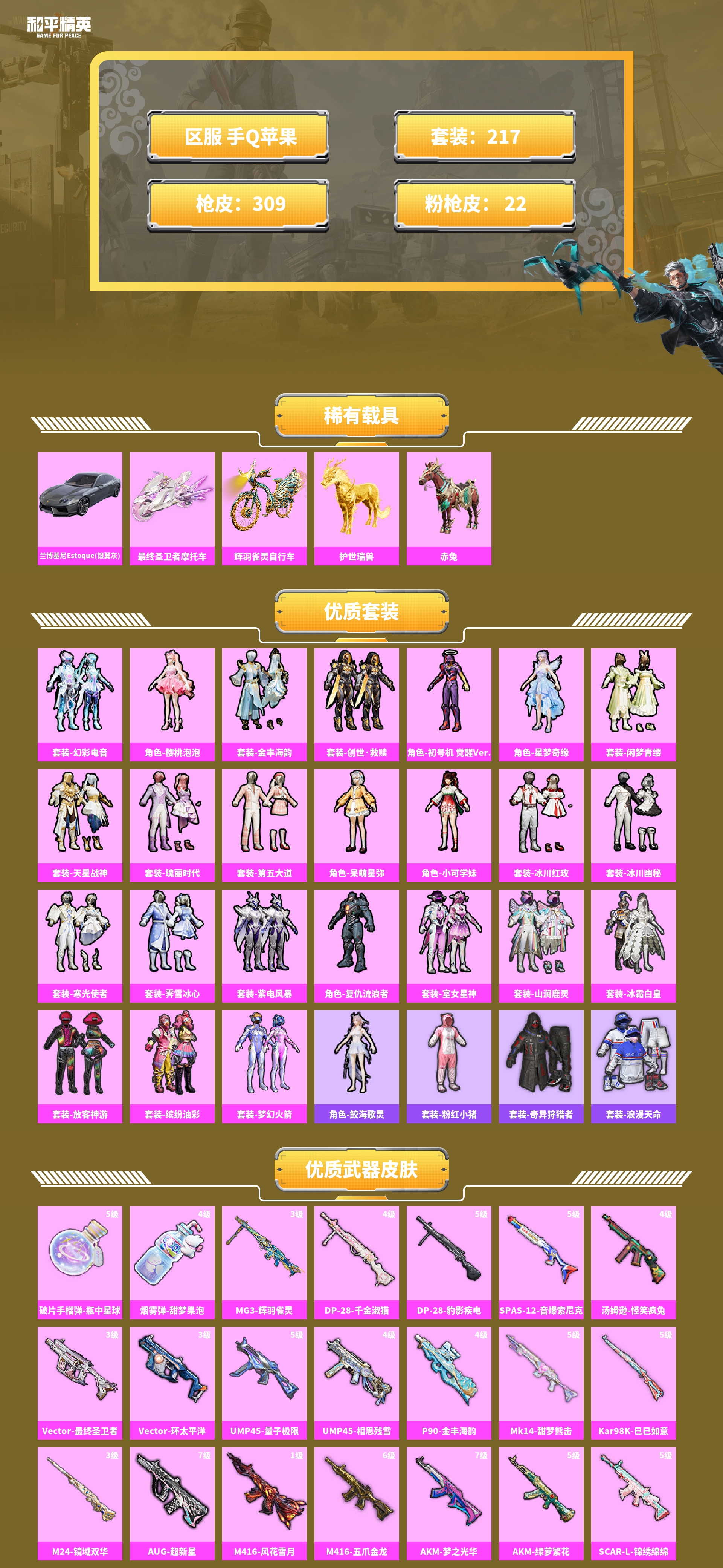 HPCMW421282和平精英账号详情图2 HPCMW421282和平精英账号详情图2