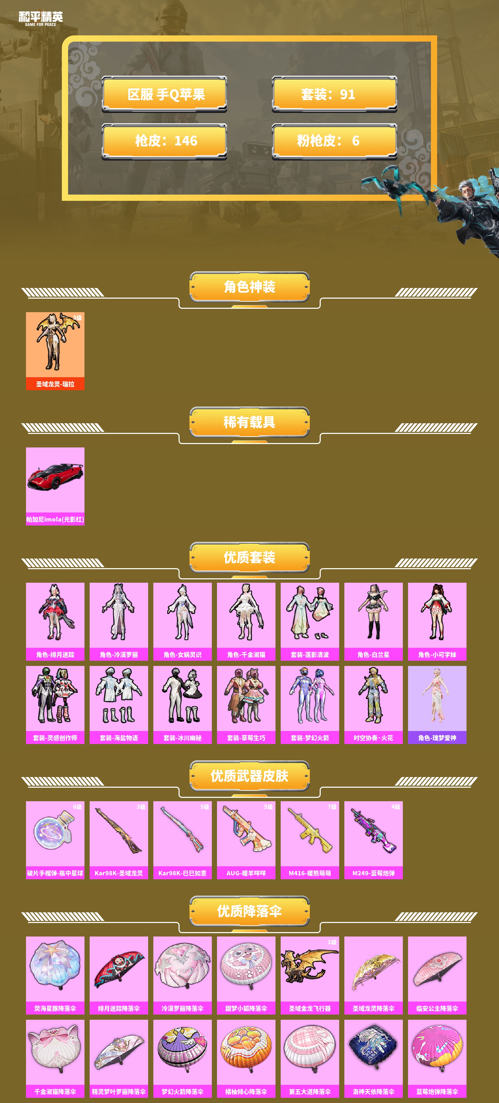 HPCMW421273和平精英账号详情图2 HPCMW421273和平精英账号详情图2