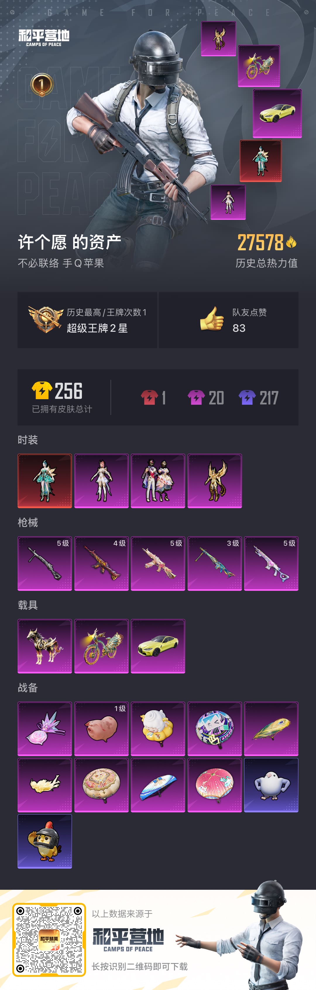 HPCMW421269和平精英账号详情图2 HPCMW421269和平精英账号详情图2