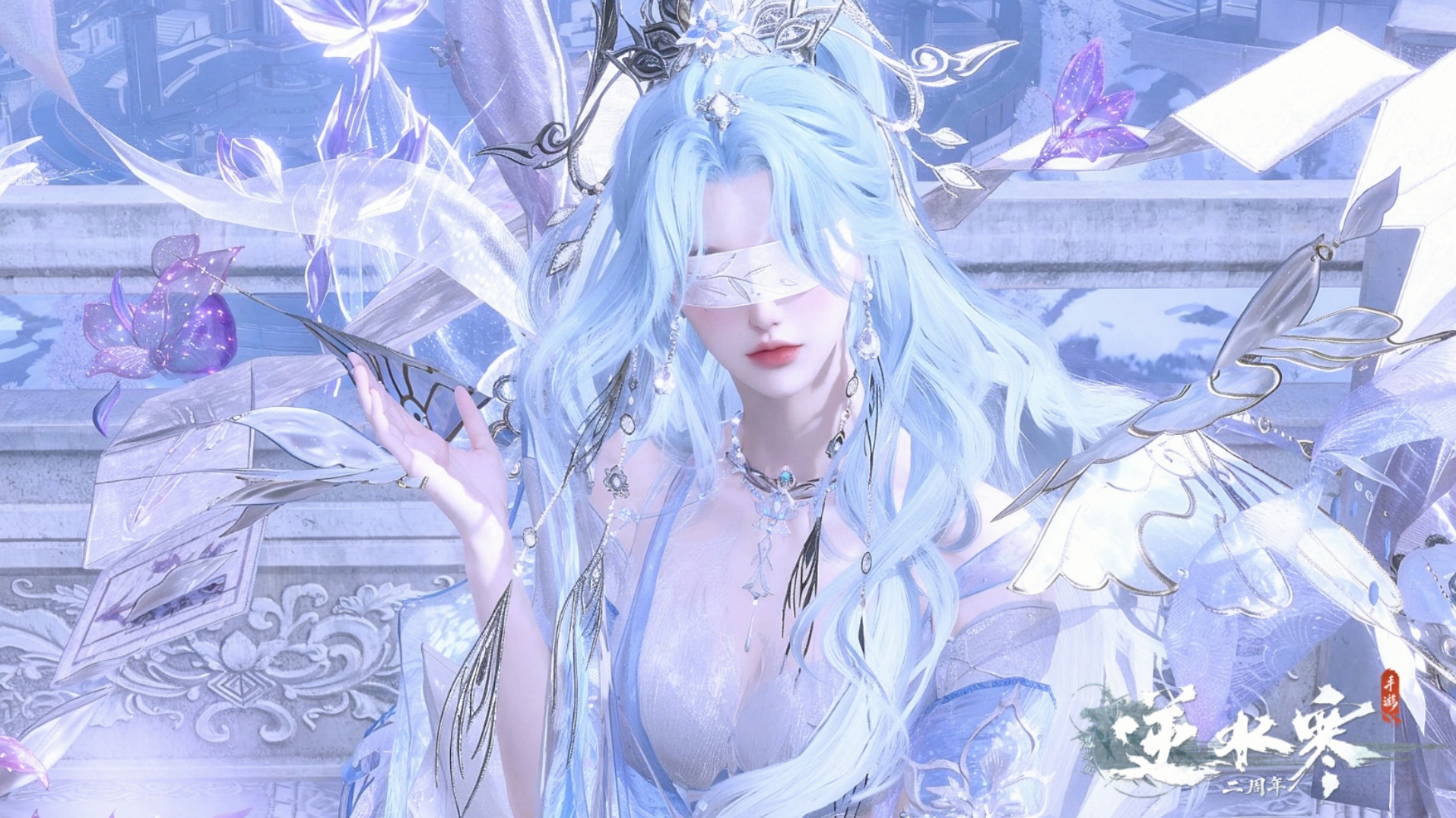 逆水寒手游账号如梦令 【累充13W一醉满国色外观号，三未用+四转盘旋悠光曦光仙瑶连霏+销冠祥瑞九尾+十二自染天马碎玉苦昼短金銮春日育宠+金牛头猫猫头琴心恋心多热门天赏+双翅膀超多转盘配饰+大蝴蝶九尾+大衣柜262套时装】