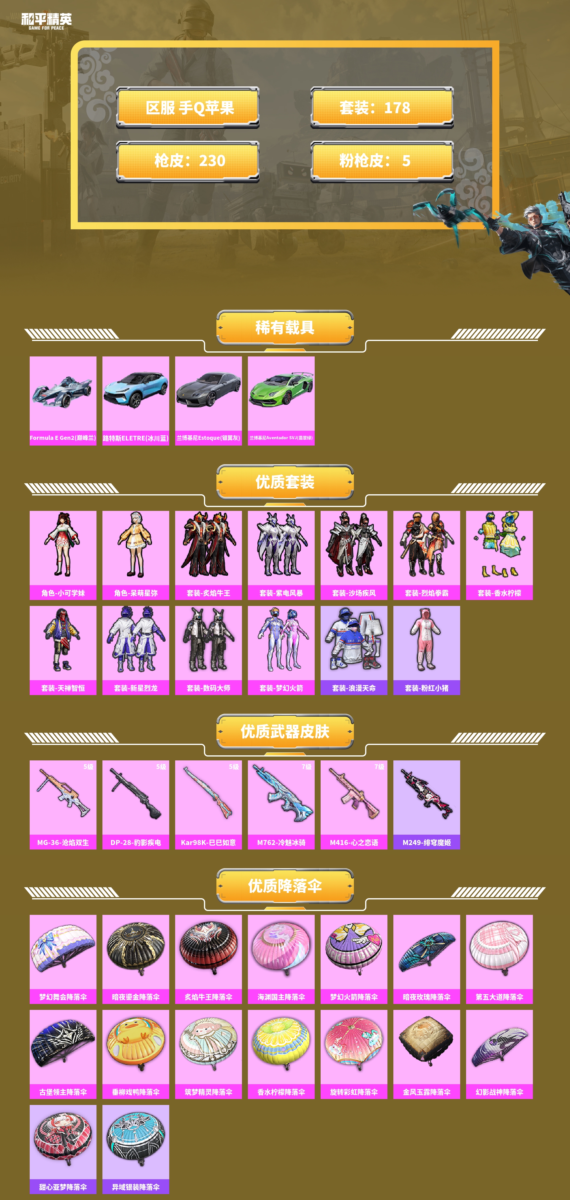 HPCMW421266和平精英账号详情图2