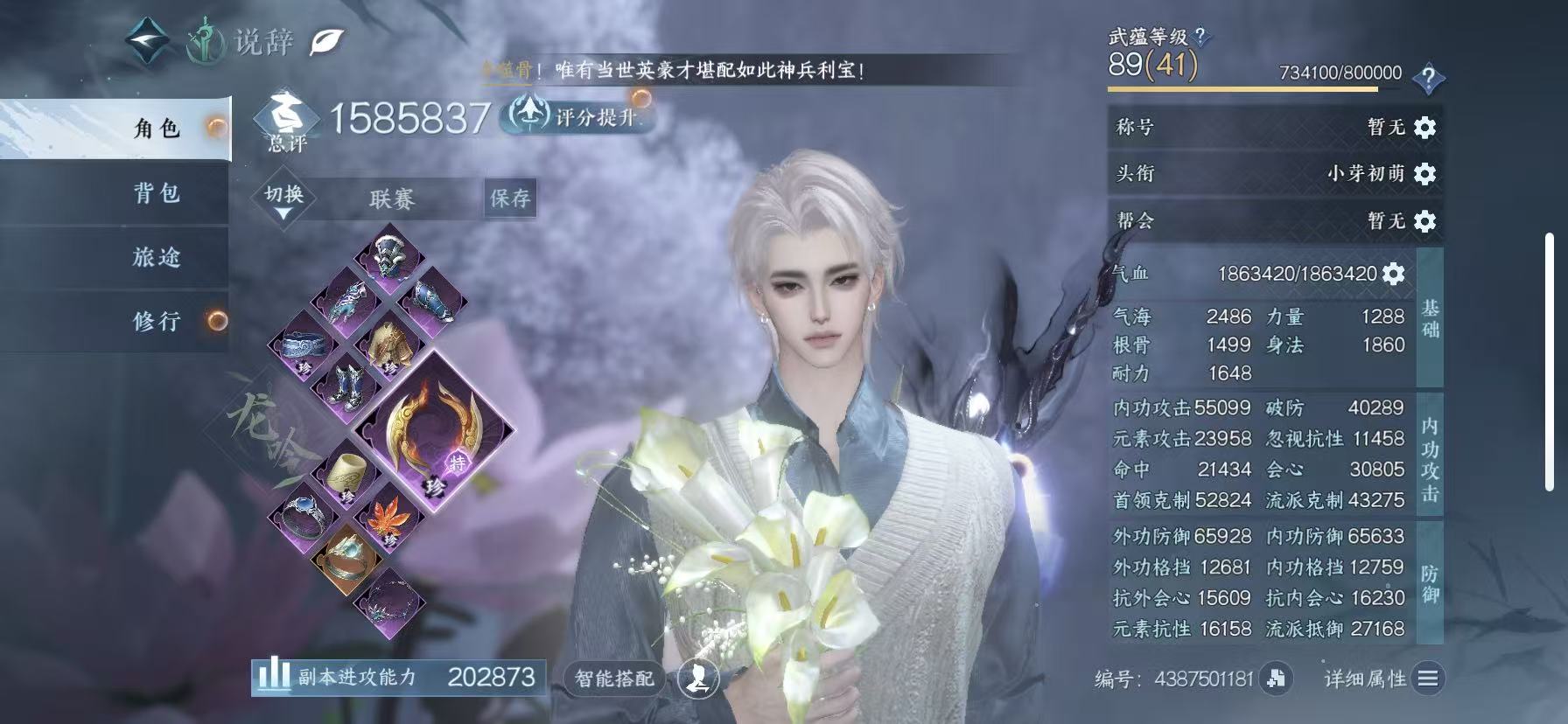 NSHWO46021逆水寒手游账号详情图3 NSHWO46021逆水寒手游账号详情图3