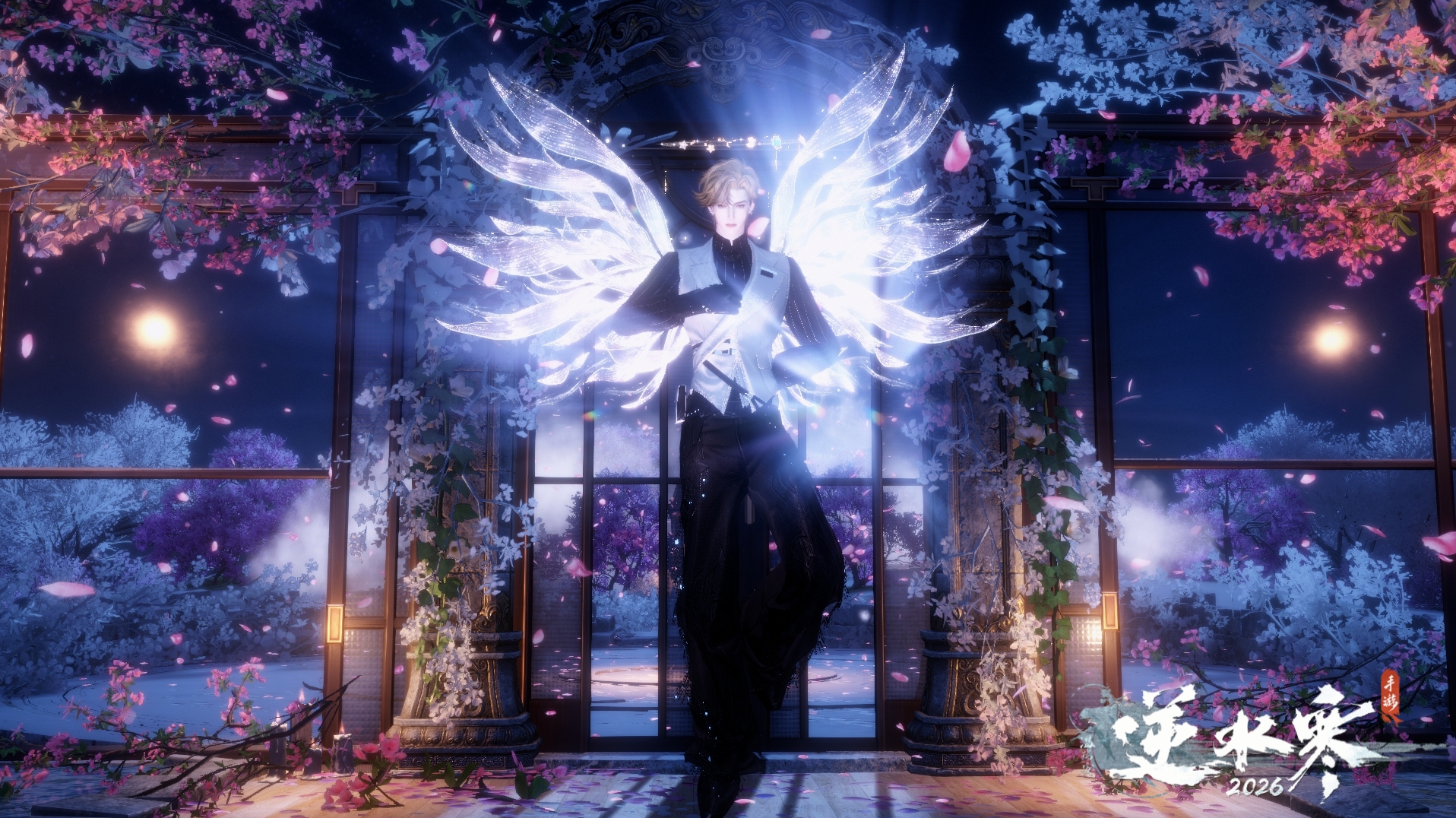 逆水寒手游账号踏北尘瑶光听雪 【t0火区+3销冠转盘（晴风, 追光, 星穹绮响）+4绝美自染（炎柱同框狼尾）+230超绝大衣柜需要的宝宝速来dd】 战力值：141.49 总评：14149 角色等级：89 衣品值：287440 国