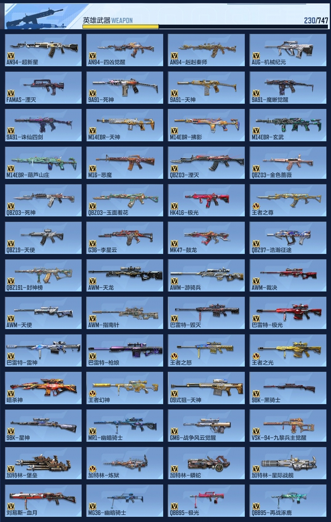 CFMWQ40273枪战王者账号详情图9