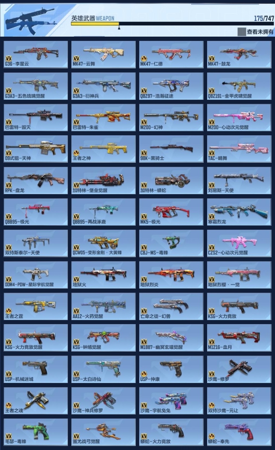 CFMWQ42674枪战王者账号详情图8