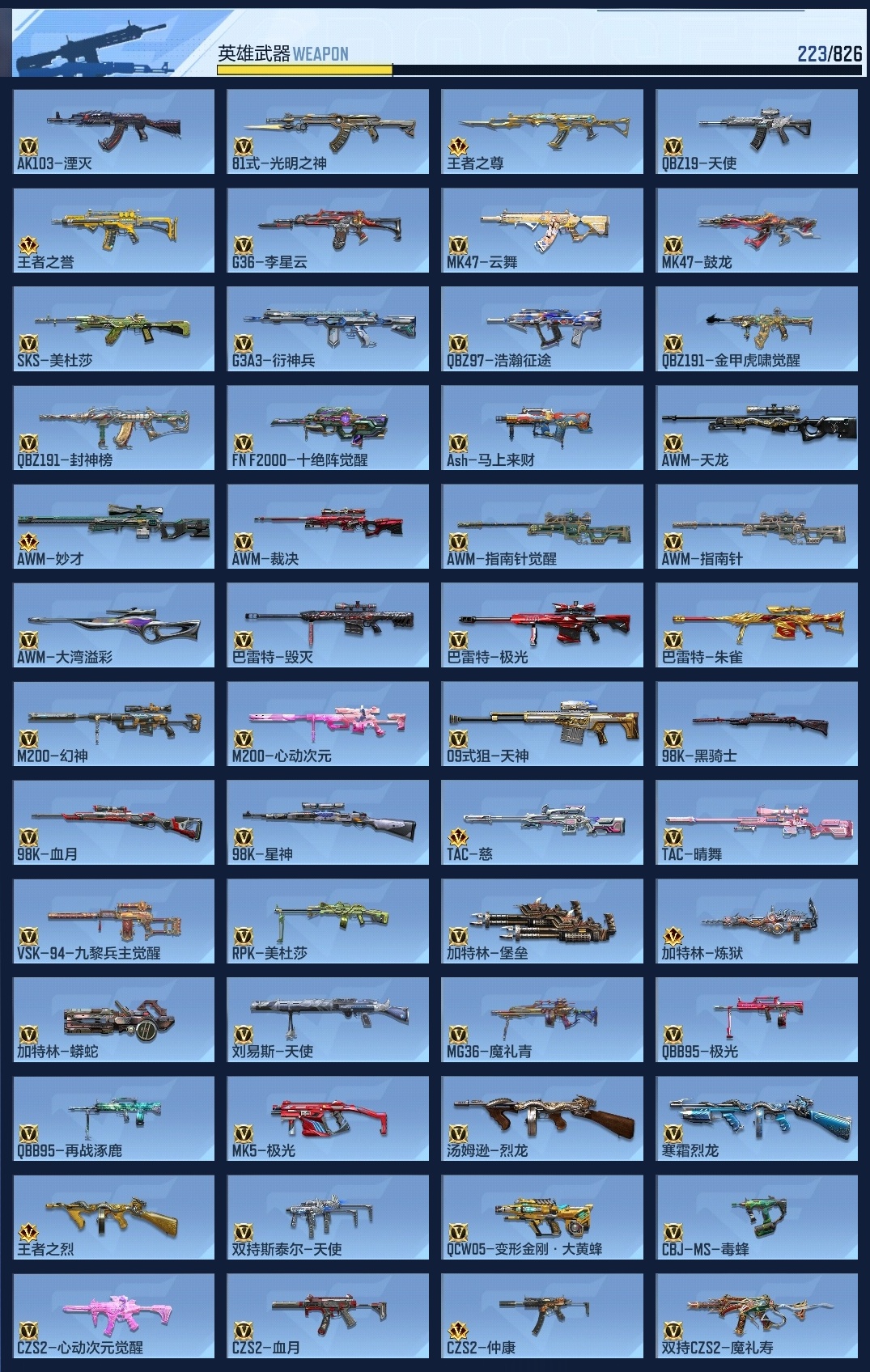 CFMWQ414237枪战王者账号详情图17