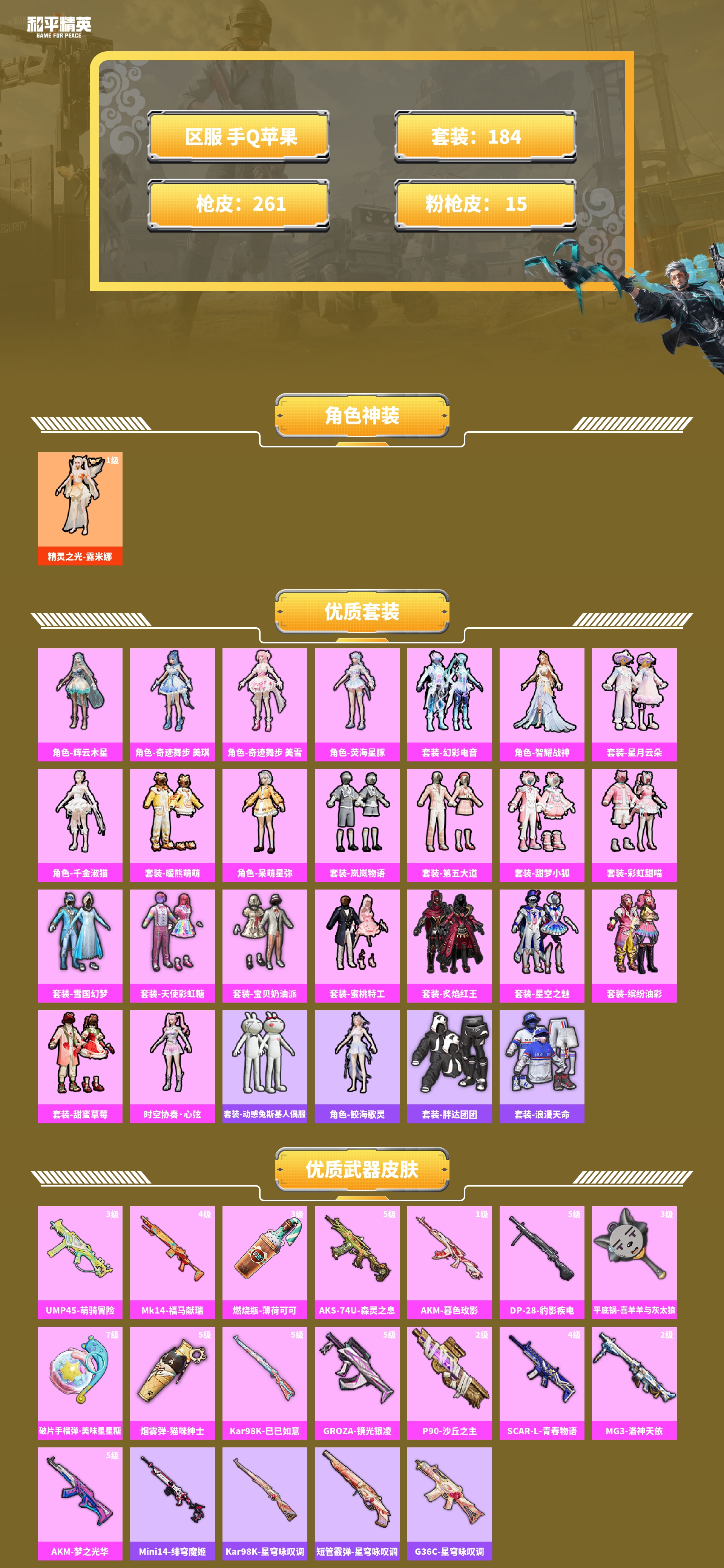 HPCMW4116453和平精英账号详情图2