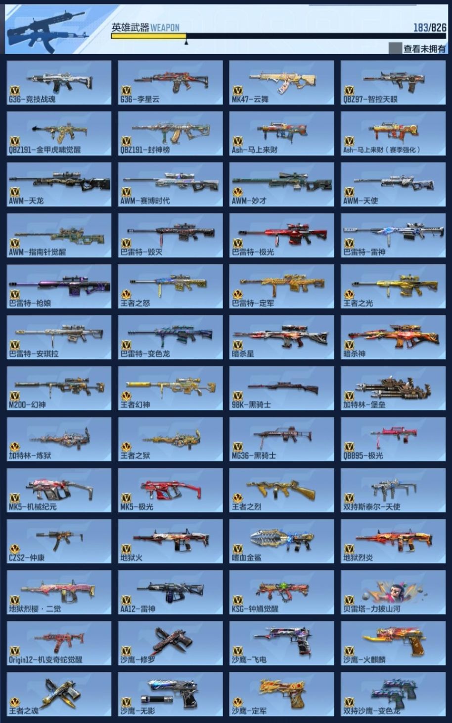 BZ1_653886 【极品特价V9处理-四至尊-26王者-三翼雷套-冠军EP王幻-星象套-孟德过载-黑曜宝葫-妙才】 V王者角色数0 王者V武器数量26 英雄武器数量183 音效卡数量5 万化数量