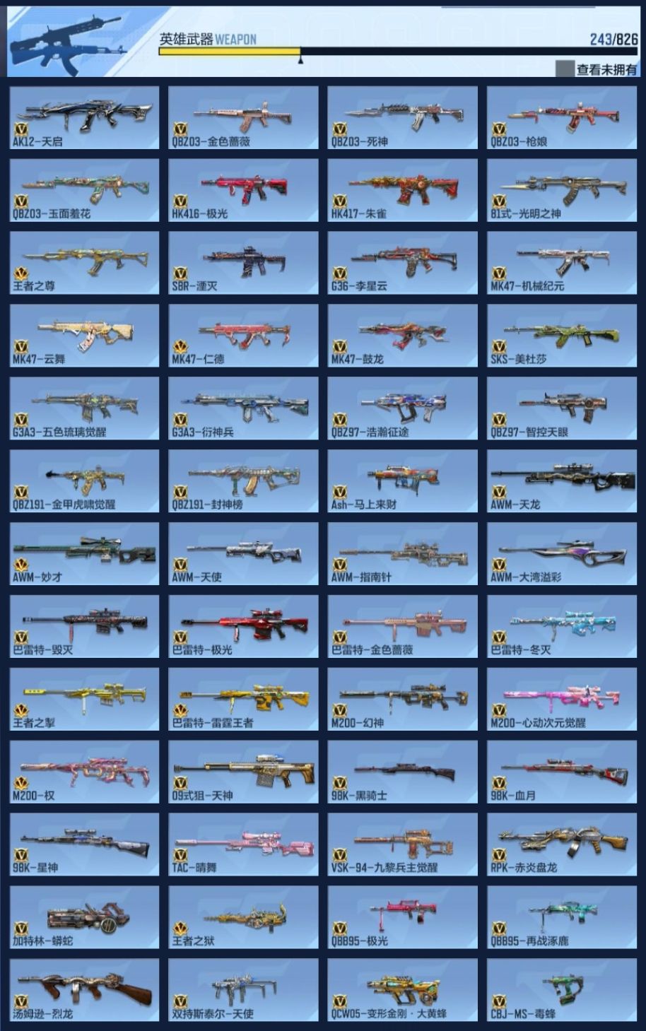 BZ1_653890 【极品v8热门爆破生化号-19王者V-雷霆王者大炮-王擎-奉先仁德套-星象-权--本初-黑龙魂】 V王者角色数0 王者V武器数量19 英雄武器数量243 音效卡数量11 万化数