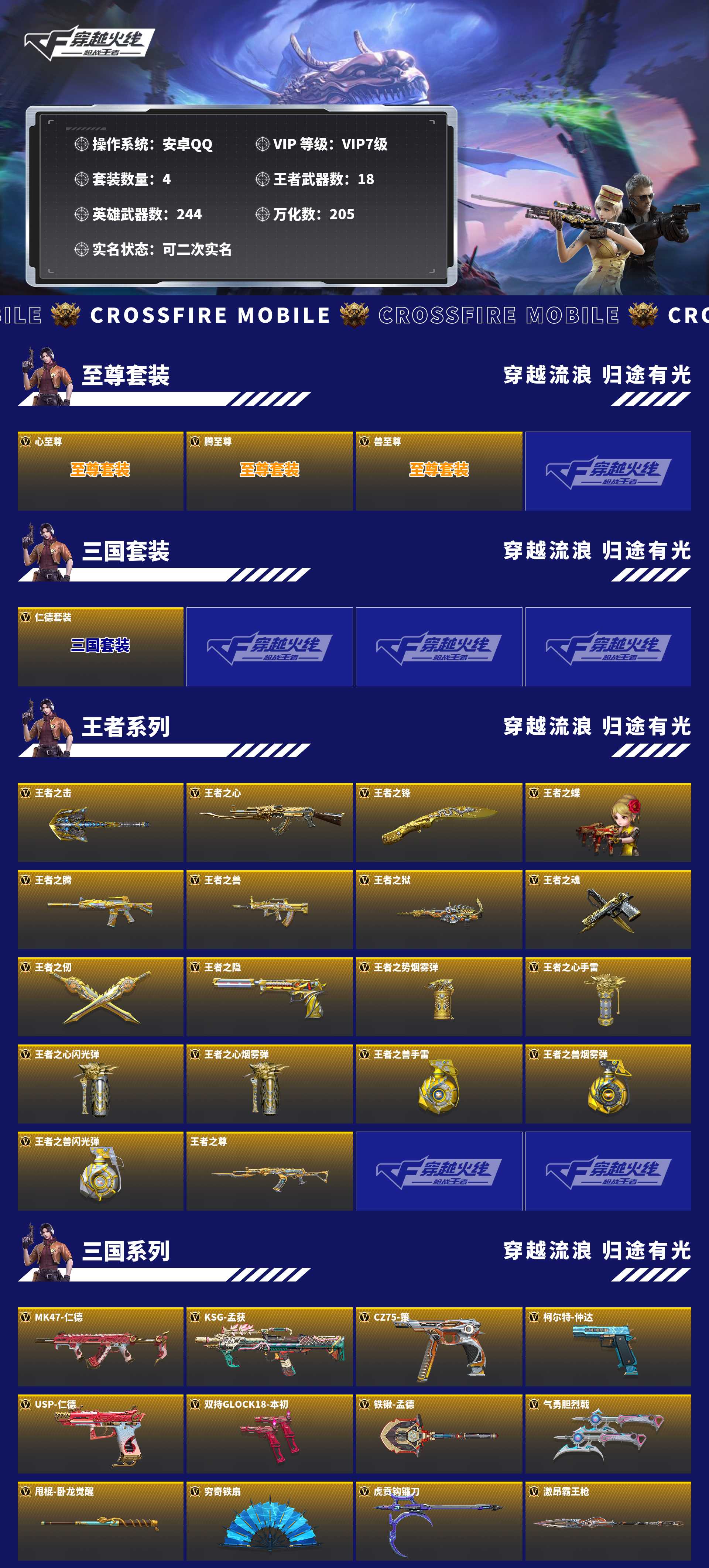 CFMZJY429695枪战王者账号详情图2