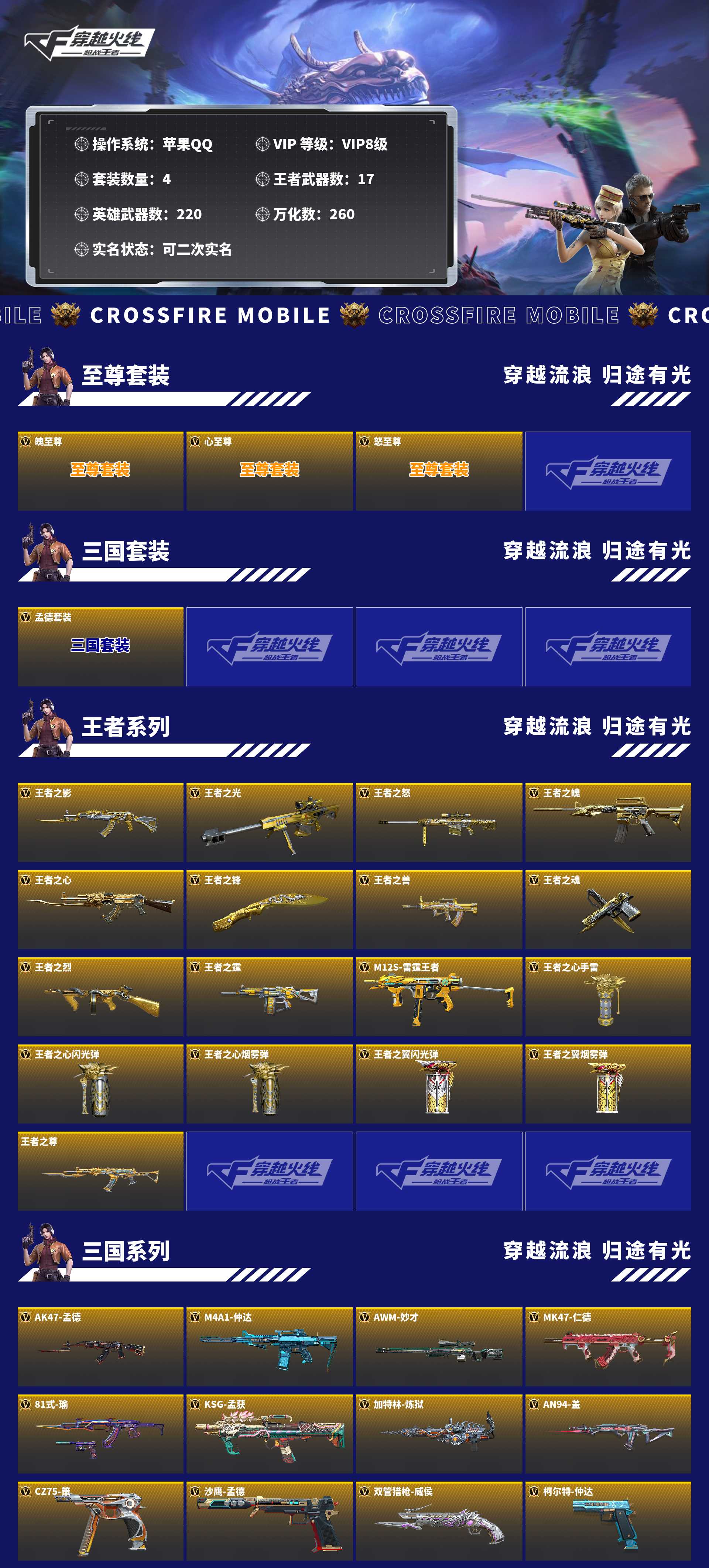 CFMZJY430162枪战王者账号详情图2